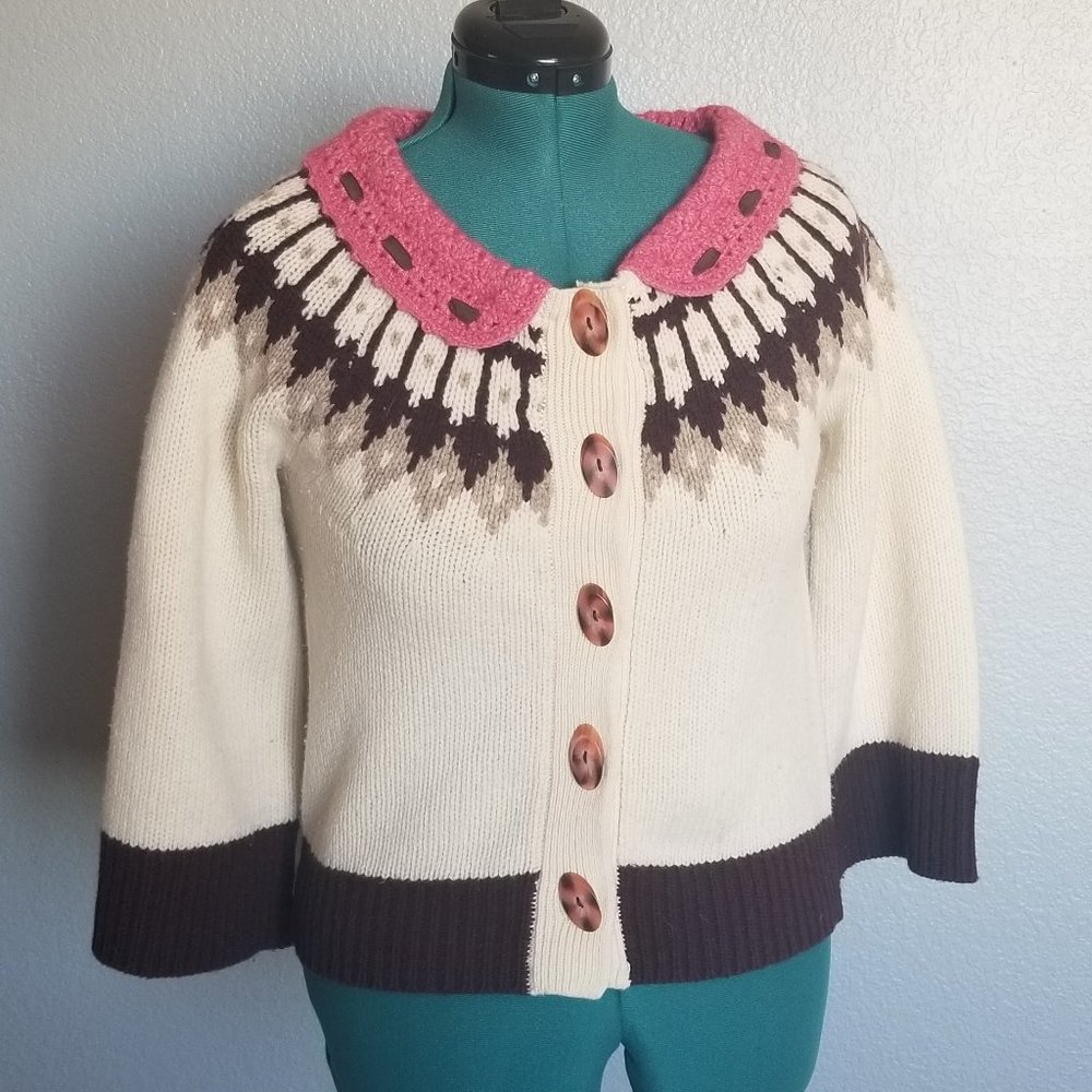 Anthropologie Cardigan Sweater by Field Flower
